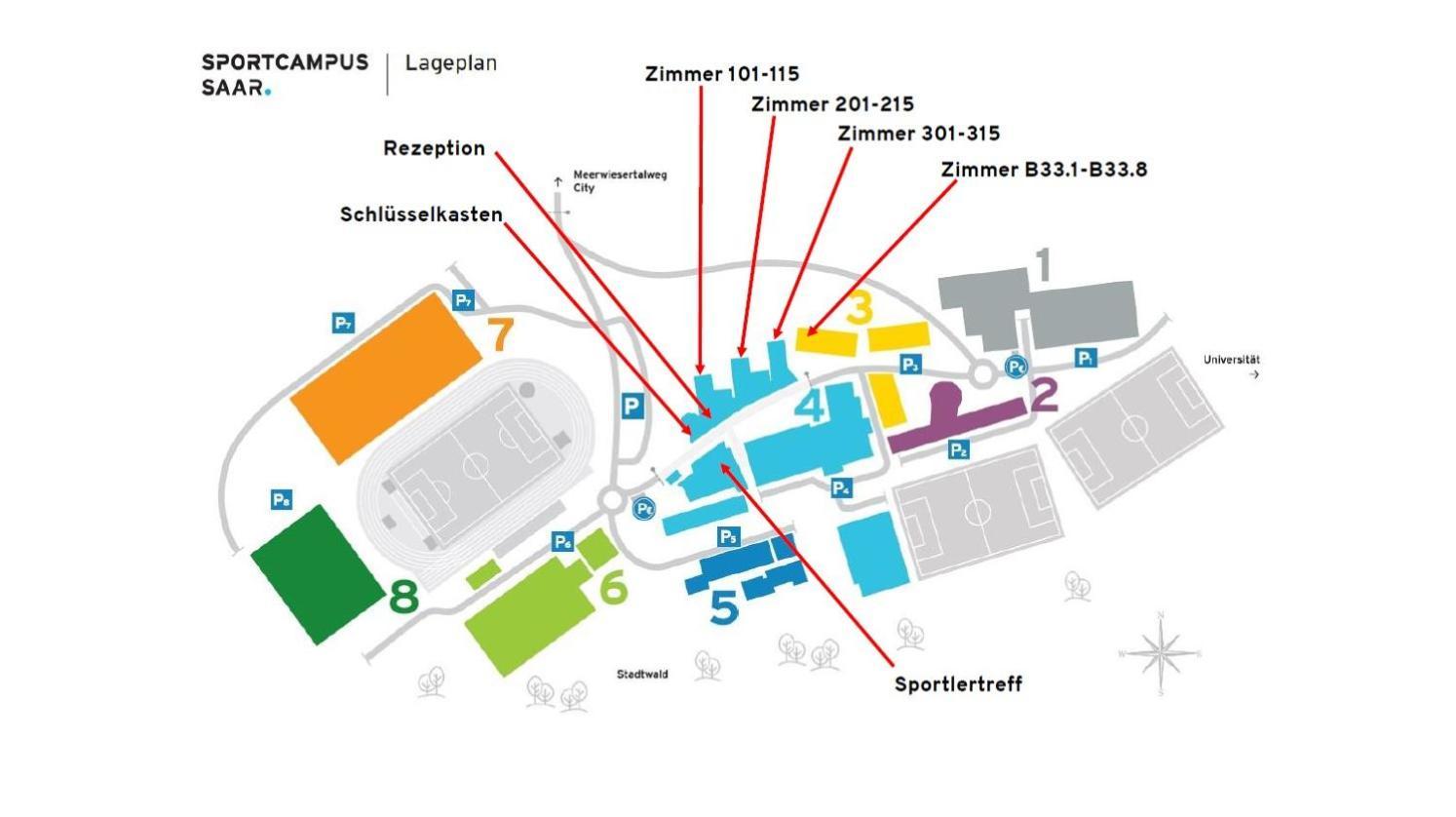 Sportcampus Saar Saarbrücken Exterior foto